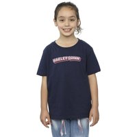DC Comics Girl's Batman Harley Quinn Logo Cotton T-Shirt in Navy | Size: 5-6 Years