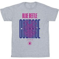Blue Beetle Boy's Courage T-Shirt in Grey | Size: 12-13 Years