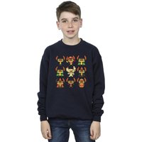 Disney Boy's Lilo & Stitch Halloween Costumes Sweatshirt in Navy | Size: 5-6 Years