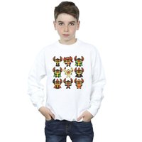 Disney Boy's Lilo & Stitch Halloween Costumes Sweatshirt in White | Size: 7-8 Years