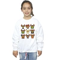 Disney Girl's Lilo & Stitch Halloween Costumes Sweatshirt in White | Size: 12-13 Years