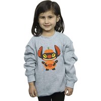 Disney Girl's Lilo & Stitch Pumpkin Costume Sweatshirt in Grey | Size: 12-13 Years