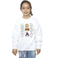 Disney Girl's Hocus Pocus Faces Sweatshirt in White | Size: 9 Years