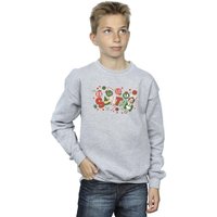 Elf Boy's Santa Fa La La Sweatshirt in Grey | Size: 5-6 Years
