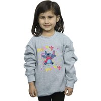 Disney Girl's Lilo & Stitch Merry Rainbow Sweatshirt in Grey | Size: 7-8 Years