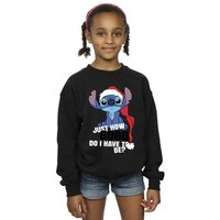 Disney Girl's Lilo & Stitch Just How Good Sweatshirt in Black | Size: 3-4 Years