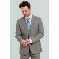 Light Grey Check Suit Jacket 44R