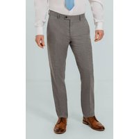 Light Grey Check Suit Trousers 32R