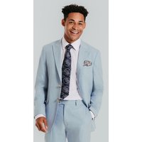 Light Blue Peak Lapel Suit Jacket 44R