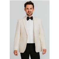 Notch Lapel Tuxedo Jacket Cream 50R
