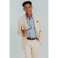 Slim Fit Linen Suit Jacket 40R