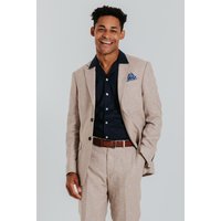 Sand Linen Suit Jacket 52R