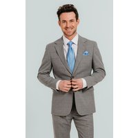 Light Grey Check 2 Piece Suit 38R