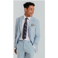 Light Blue Peak Lapel 2 Piece Suit 44R