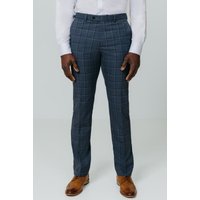Bold Windowpane Check Suit Trousers 38R