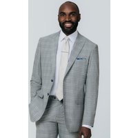 Tan Check Suit Jacket 40R