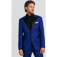 Bright Contrast Peak Lapel 2 Piece Tuxedo 46R
