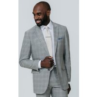 Tan Check 2 Piece Suit 48R