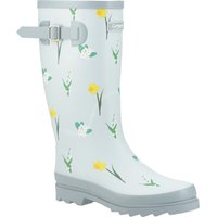 Cotswold Women's Wildflower Tall Wellingtons in Mint | Size: 4