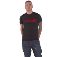 Gorillaz Men's Logo Cotton T-Shirt in Black | Size: XL