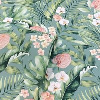 Arthouse Floral Wallpaper in Mid Blue