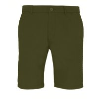 Asquith & Fox Men's Casual Chino Shorts in Olive | Size: Large
