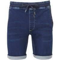Wombat Men's Denim Drawstring Shorts in Blue | Size: Large