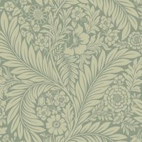 Belgravia Florence Leaf Wallpaper in Green