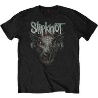 Slipknot Infected Goat Cotton T-Shirt in Black | Size: 1-2 Years