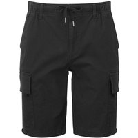 Wombat Men's Drawstring Cargo Shorts in Black | Size: Large