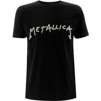 Metallica Men's Wuz Here Cotton T-Shirt in Black | Size: Large