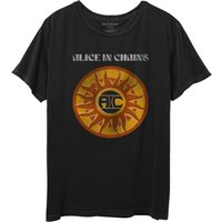 Circle Sun Vintage Cotton T Shirt