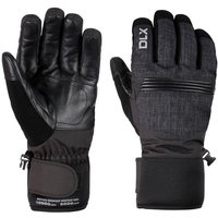 Trespass Men's Sidney Leather Palm Snow Sports Gloves in Black | Size: Small