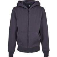 Build Your Brand Basic Full Zip Hoodie in Navy | Size: 13-14 Years