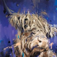 Frank Pretorius Scotland The Brave Canvas Print in Mid Blue