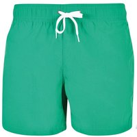 Build Your Brand Men's Swim Shorts in Green | Size: Small