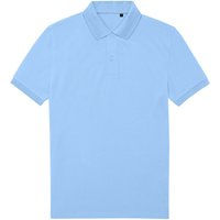 B&C Men's My Polo Shirt in Pale Blue | Size: Medium