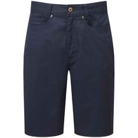 Premier Men's Performance Chino Casual Shorts in Navy | Size: 40R
