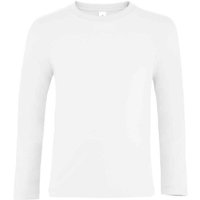 SOL'S Imperial Long-Sleeved T-Shirt in White | Size: 10 Years