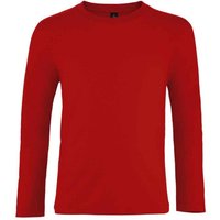 SOL'S Imperial Long-Sleeved T-Shirt in Red | Size: 6 Years