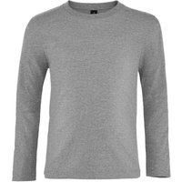 SOL'S Imperial Long-Sleeved T-Shirt in Grey | Size: 10 Years