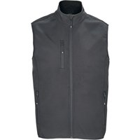 SOL'S Men's Falcon Softshell Body Warmer in Charcoal | Size: 4XL