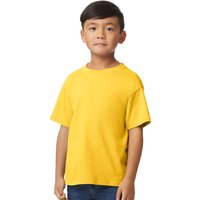 Gildan Midweight Soft Touch T-Shirt in Yellow | Size: 5-6 Years