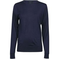 TEE JAYS Women's Plain Grey Sweatshirt in Navy | Size: Large