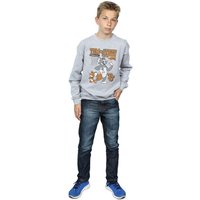 Tom & Jerry Boy's Spinning Basketball Sweatshirt in Grey | Size: 12-13 Years