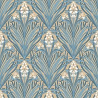 Muriva Elegance Bellflowers Wallpaper in Yellow