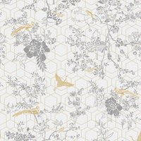 Himara Lipsy Geometric Wallpaper in Grey