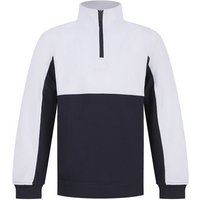 Finden & Hales Contrast Panel Track Top in Mid Navy | Size: 3-4 Years