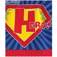 Home & Living Superhero Microfibre Hooded Towel in Duck Egg Blue