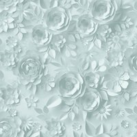Muriva My Kingdom Flowers Textured Wallpaper in Duck Egg Blue